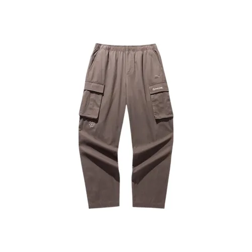 Anta Good Things Happen Cargo Pants Unisex Rattan Umber