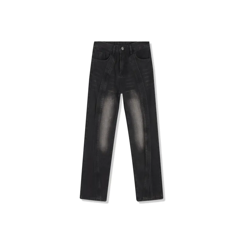 OTKSK Jeans Unisex Black Gray Color-0