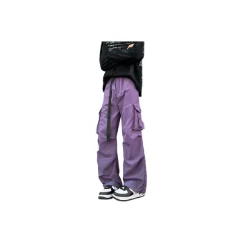 GROW DATE Cargo Pants Unisex Purple