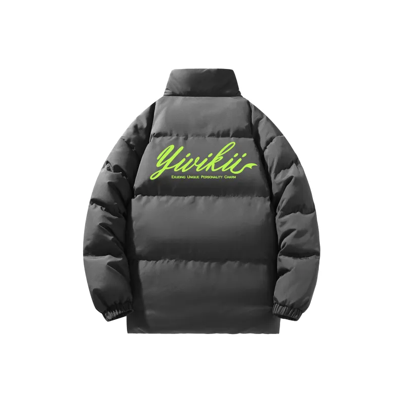YIVIKII Puffer Jacket Unisex Phantom Black-16