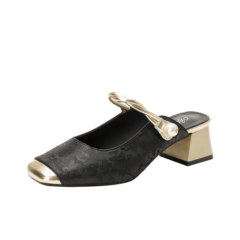 KATHRYN WILSON Rubber Sole Slip Resistant Closed Toe Slippers Women's-10