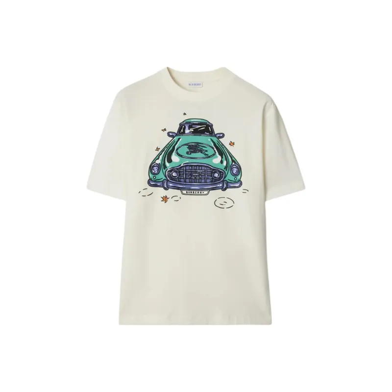Burberry Car print Cotton T shirt-0