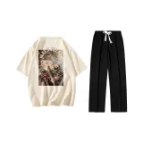 Clothing Sets (Khaki Top+Black Pants)