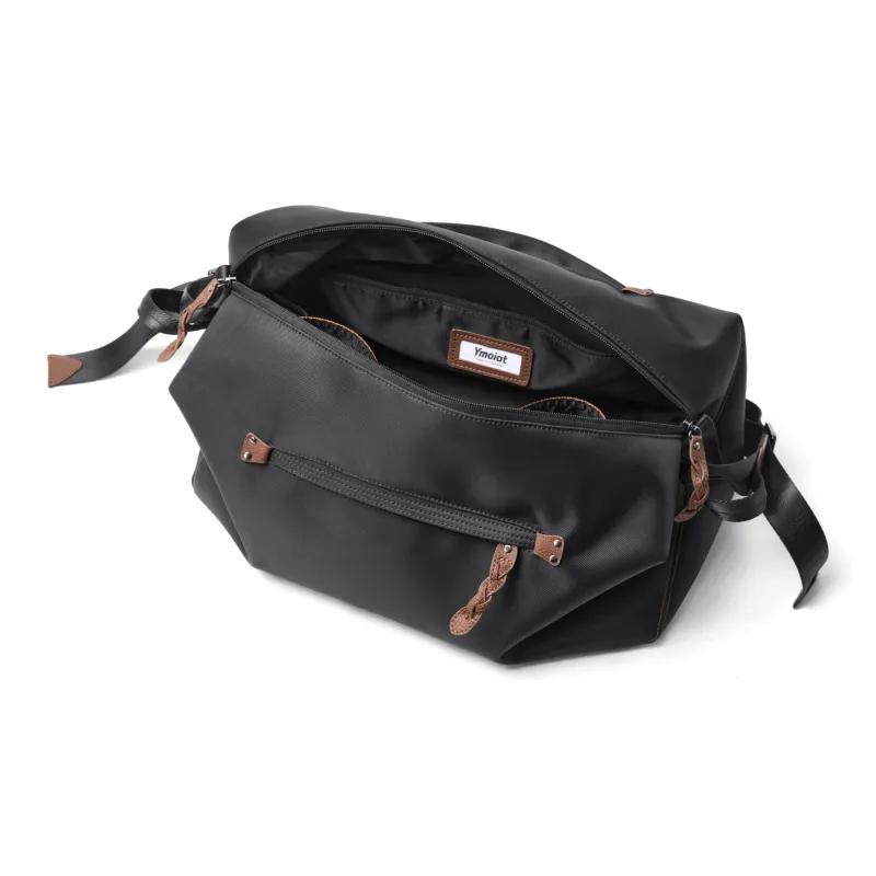 MOYYI Oxford Gym Bag Shoulder Bag Messenger Bag Crossbody Bag Men's Unisex Black-2