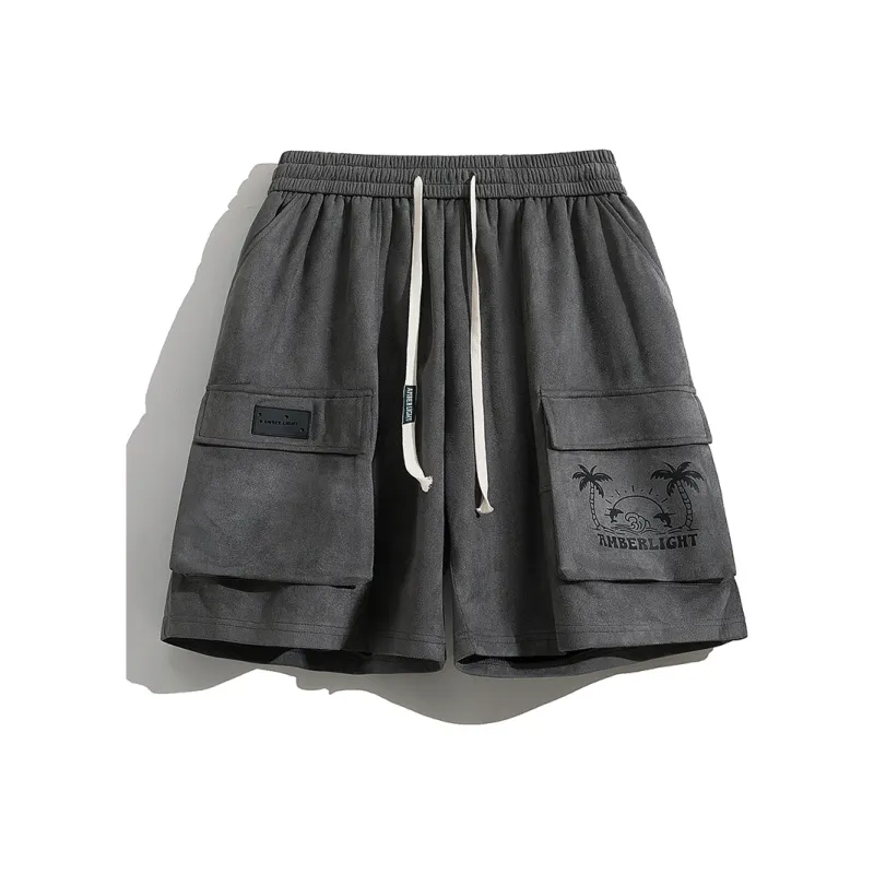 AMBER LIGHT AMBER LIGHT Mountain Outdoor Cargo Shorts Unisex-13