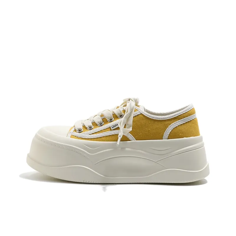 MIS. DANNY Height Increasing Low Top Canvas Shoes Women's-8