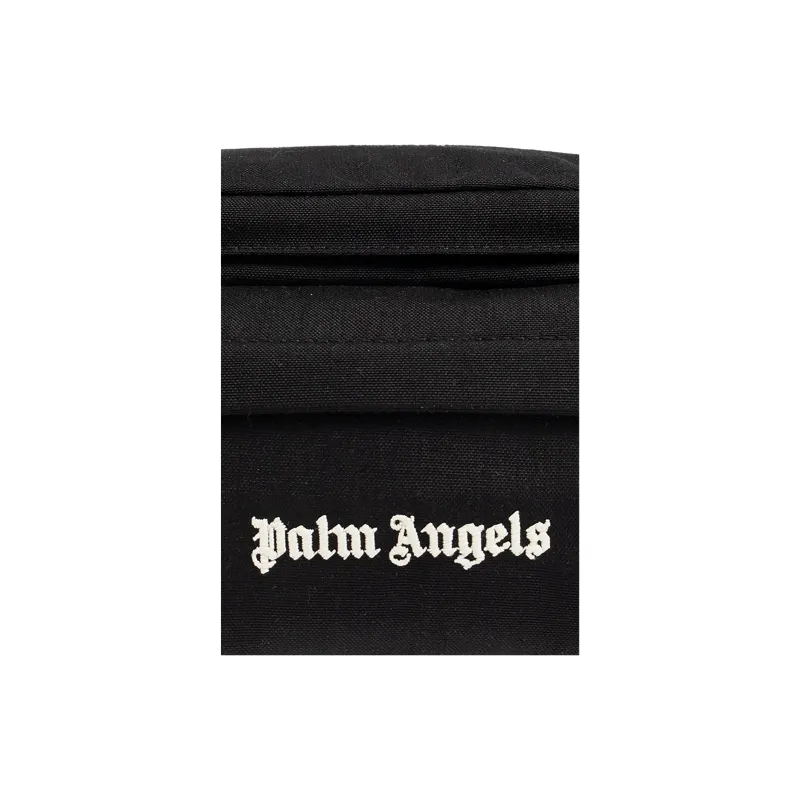 PALM ANGELS Logo Embroidered Messenger Bag-3