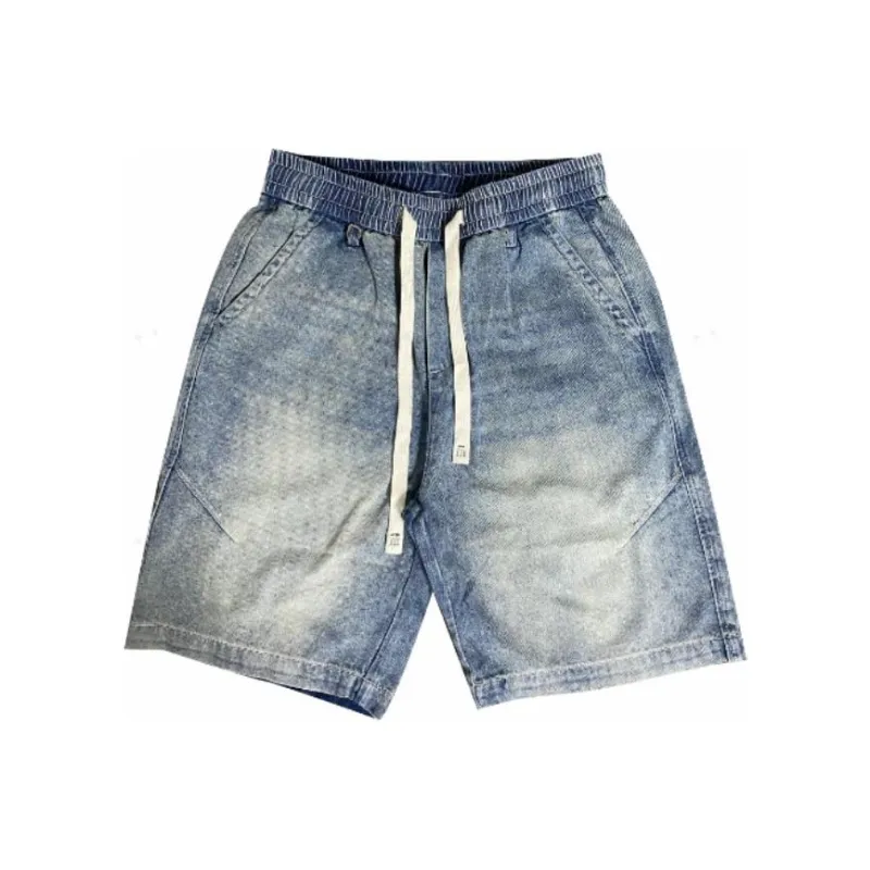 FAIRWHALE Denim Shorts Men's Denim Blue-0