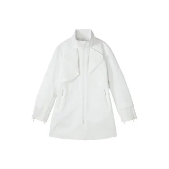 NORVINCY Outdoor Casual Travel Double Zip Closure Mecha Hoodless Jacket Unisex