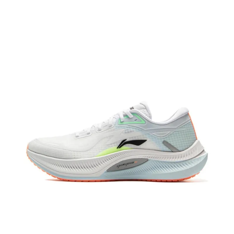 LiNing Yueying 4 Cushioning, Wear Resistant Low Top Casual Running Shoes Men's Standard White-0