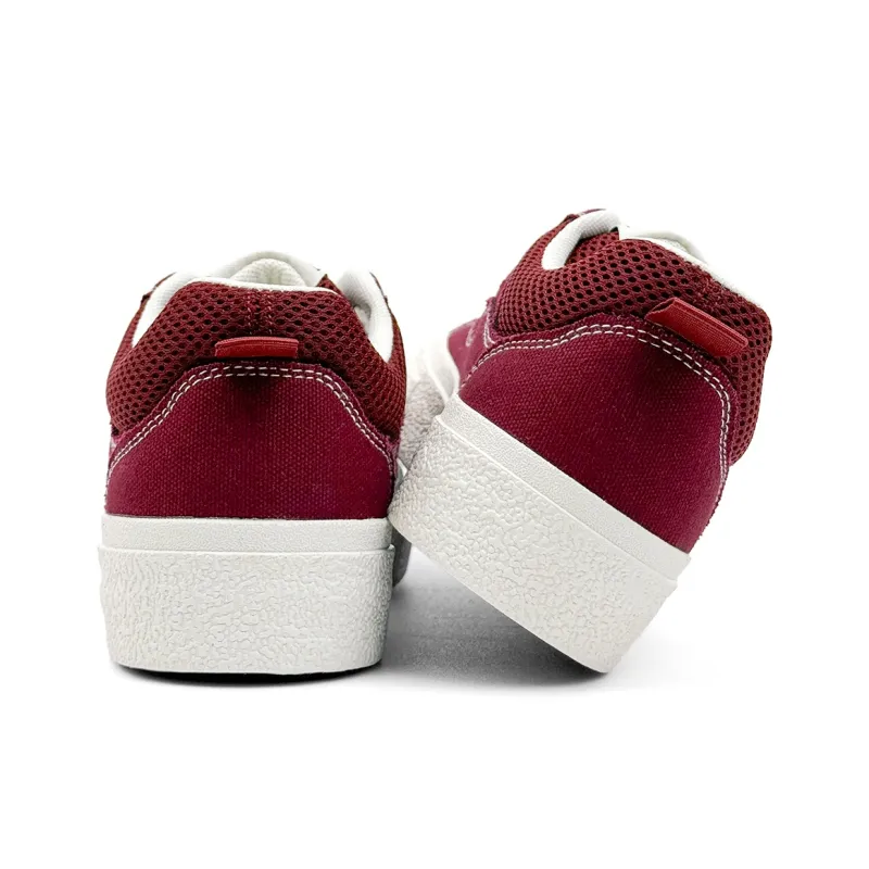 Mengsai Slip Resistant Cushioning Low Top Skateboard Shoes Men's Angora Red-2