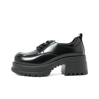 COMELY Chunky Heel High Heels Women's Black