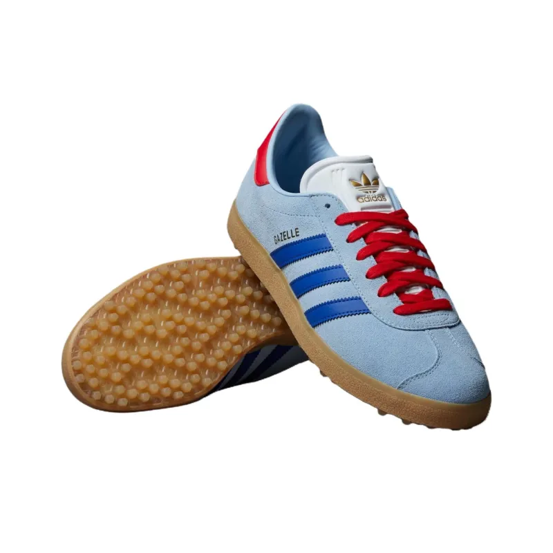 Adidas Gazelle Spikeless Golf Clear Sky Royal Better Scarlet-3