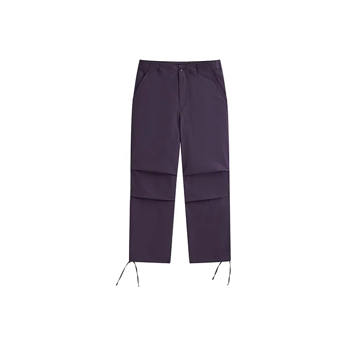PEACEBIRD MEN Casual Pants Men Purple Batch 1 Straight Fit-0