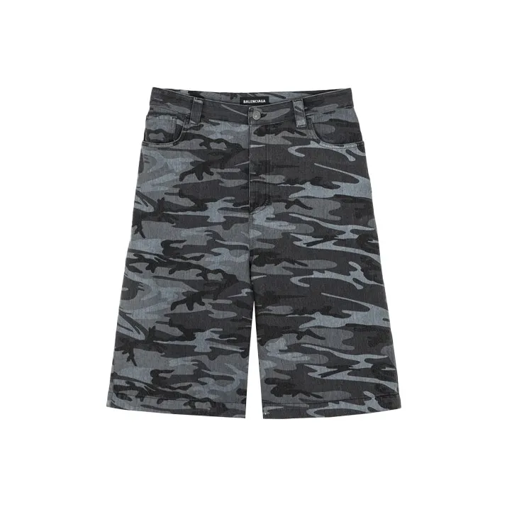Balenciaga Skater Camouflage Bermuda Shorts-0