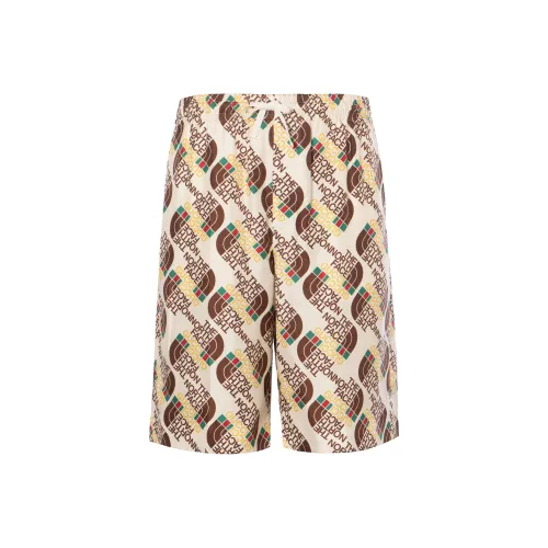 GUCCI X Musical Instruments & Accessories Logo Web Print Silk Shorts