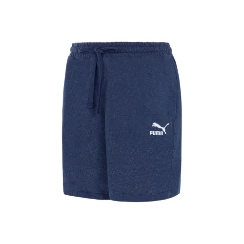 PUMA Denim Shorts Men Blue