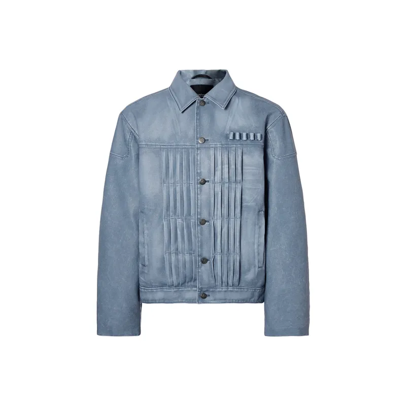 ROCAWEAR Leather Jacket Unisex Blue-0