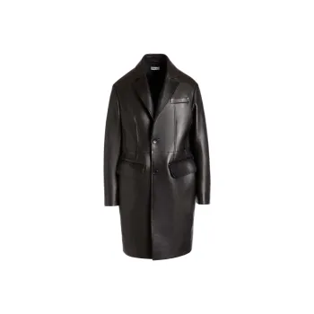 BALLY Leather Jacket Men's Black