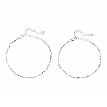 ZHOUBAIFU S925 Silver Bracelets Unisex