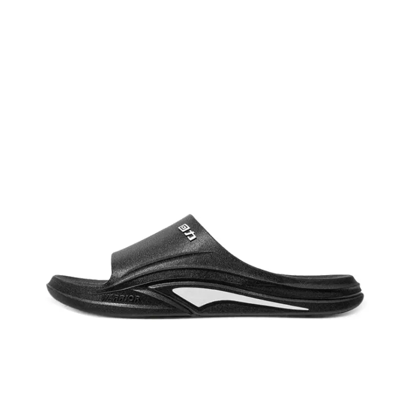 Warrior Slip Resistant Slide Slippers Men's Black-0