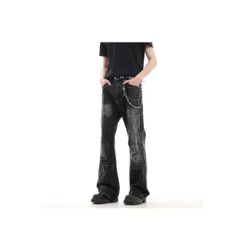 CUWU Jeans Unisex Black Gray Color
