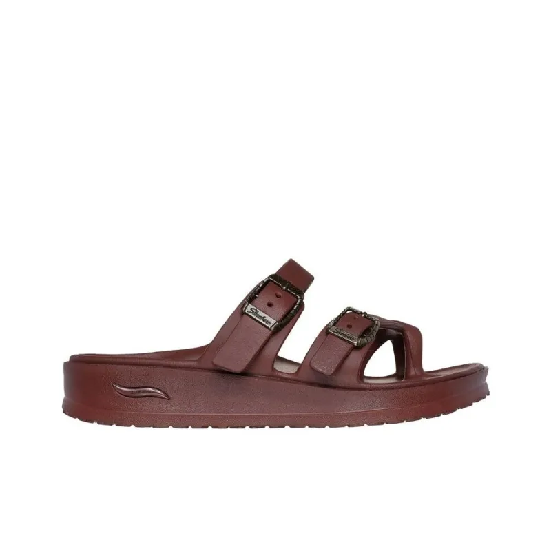 Skechers Arch Fit Cali Breeze 2.0 Cushioning Slide Slippers Women's Umber-1