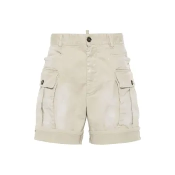 DSQUARED 2 SS24 Cargo Shorts Men's Beige