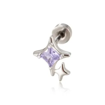 KwOnline Titanium Steel Stud Earrings Women's
