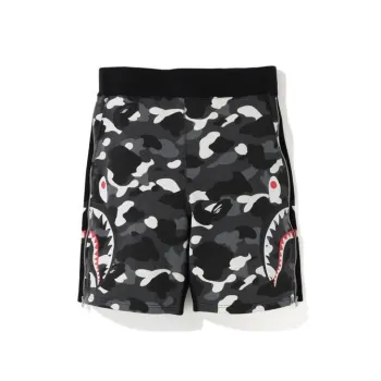 A BATHING APE City Camo Side Shark Sweat Shorts