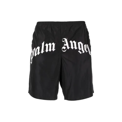 PALM ANGELS Logo Print Swimming Shorts