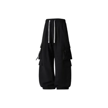 FASTFISH Cargo Pants Unisex Black
