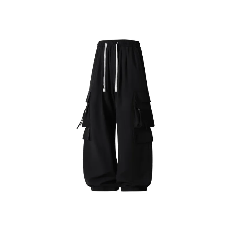 FASTFISH Cargo Pants Unisex Black-0