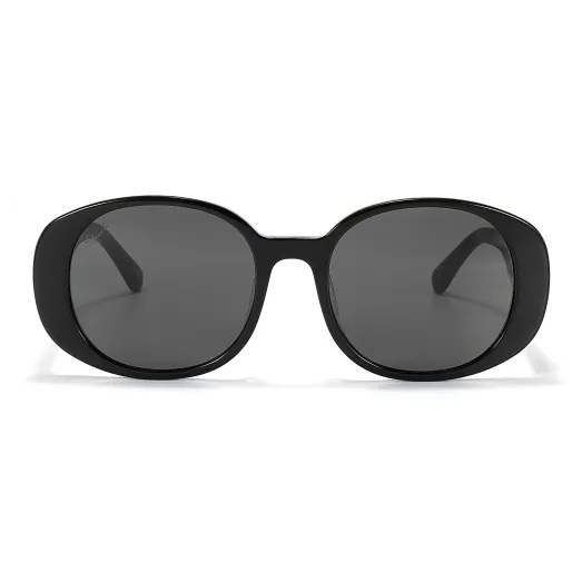 SHAWN LEE Plate Frame Oval Sunglasses Unisex-3