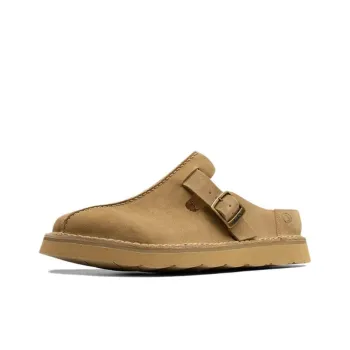 Clarks Abrasion Resistant Closed Toe Slippers Men's Brown
