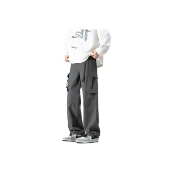 33TH Cargo Pants Unisex Camouflage Jungle Gray