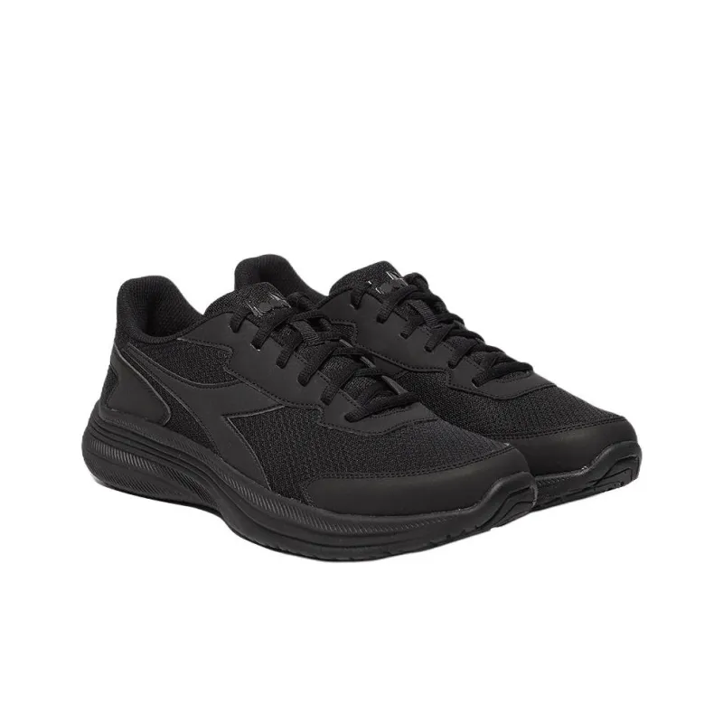 Diadora EAGLE Anti Slip Wear Resistant Low Top Casual Running Shoes Men's Black-2