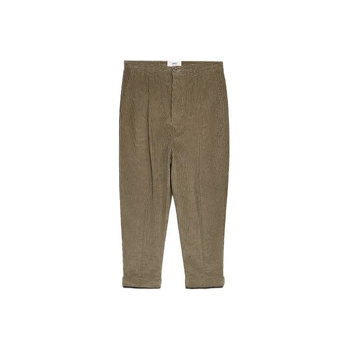 AMIPARIS Casual Pants Men Khaki Green-0