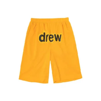 Drew House Letter Logo Series Casual Shorts Unisex Yellow