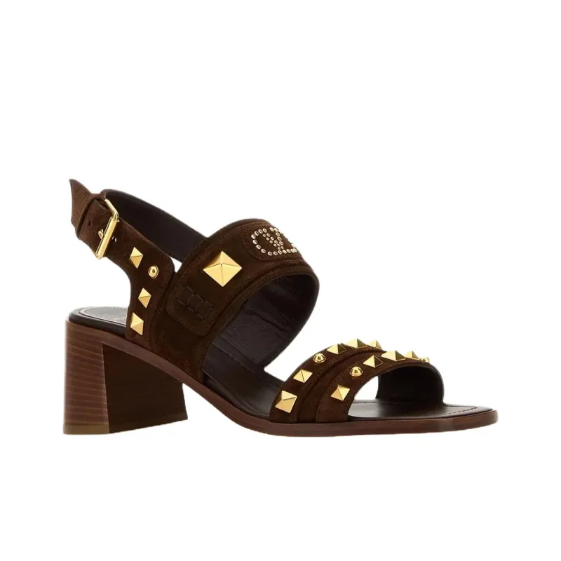 Valentino One Strap Sandals 6cm Women's Brown-2