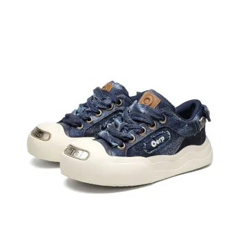 WEISHIBANGWEI Canvas Shoes Unisex Denim Blue