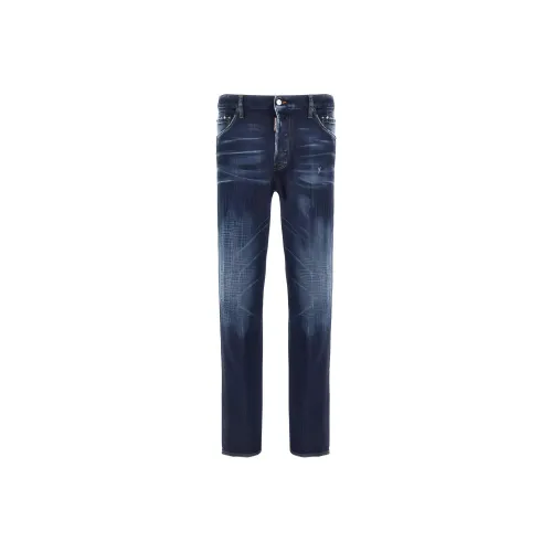DSQUARED 2 Dark Basic Washed Skater Jeans
