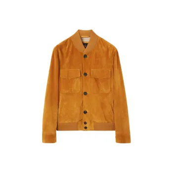 Loro Piana Leather Jacket Men's Yellow