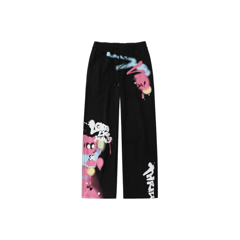 LAMLICKA Casual Pants Unisex White-5