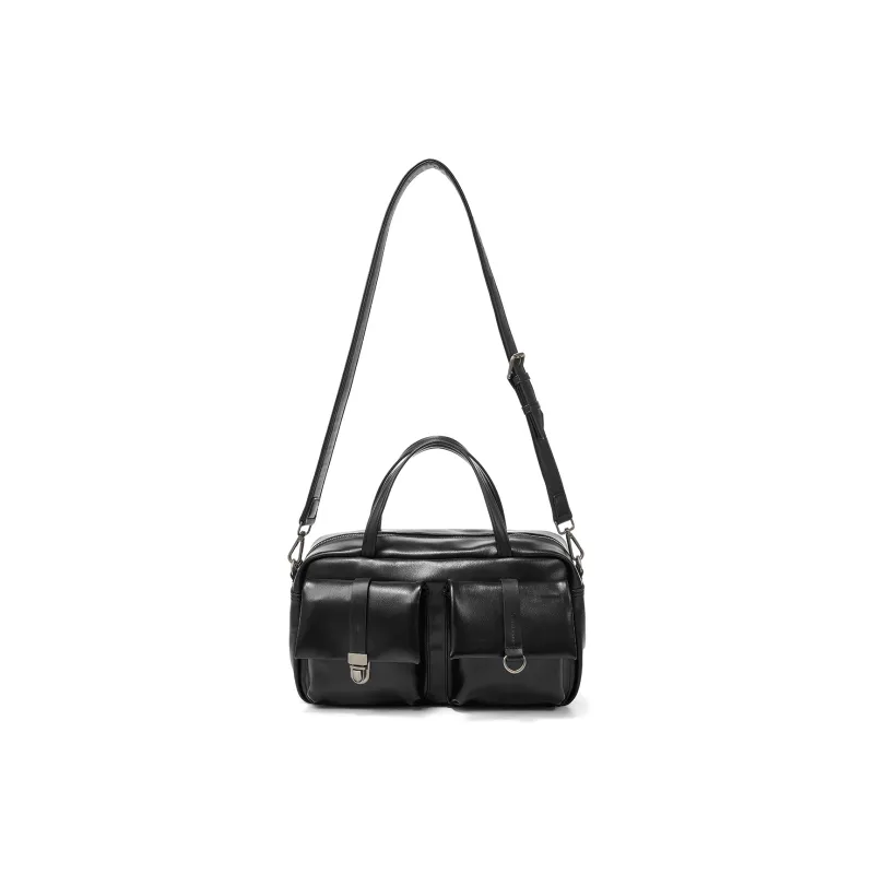 Yawei Kuroda PU Handbag Regular Unisex Black-1