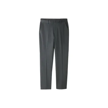 HLA Solid Color Straight Fit Gentleman Letter Embroidery Suit Trouser Men's
