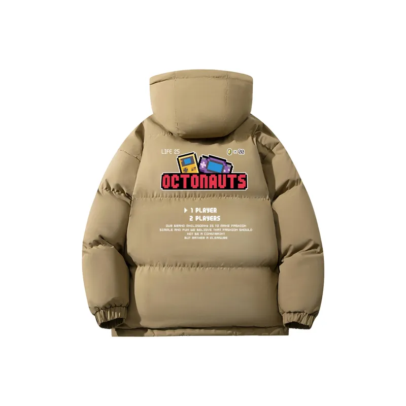 Small Columns Under The Sea Puffer Jacket Unisex-8