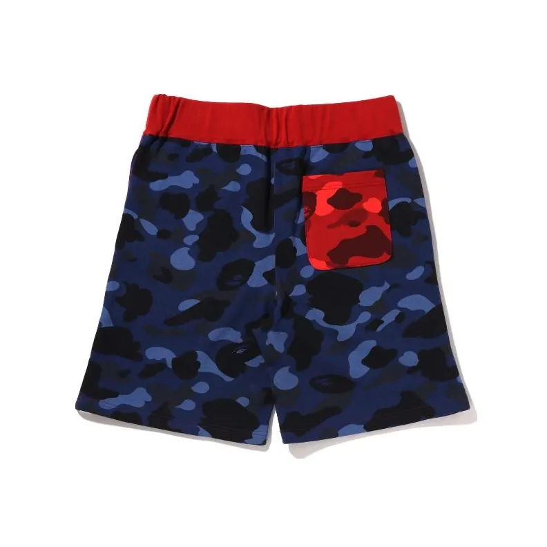 Bape Crazy Camo Shark Sweat Shorts-4