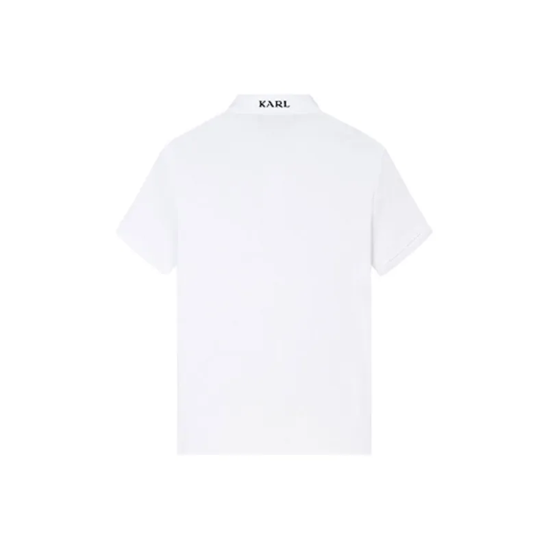 KARL LAGERFELD Polo Shirt Men's White-1
