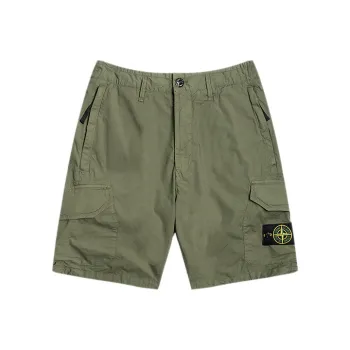 STONE ISLAND Cargo Shorts Men's Green